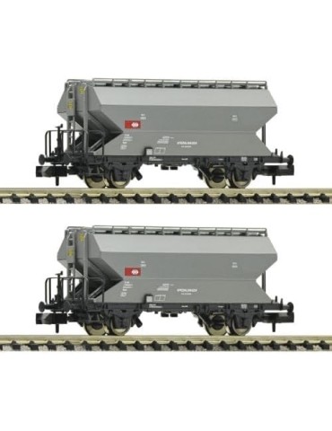 Fleischmann 831313. Set de 2 Vagones silo de cereales SBB, época VI. Escala N