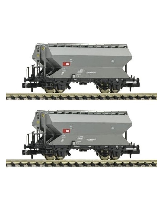 Fleischmann 831313. Set de 2 Vagones silo de cereales SBB, época VI. Escala N