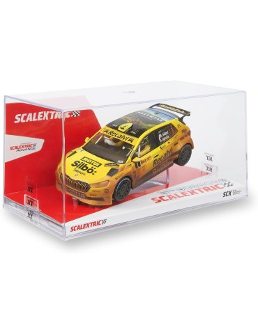 SCX U10565. Coche SCX Original Skoda Fabia WRC2 - Cohete Suárez Mud Effect. Escala 1/32
