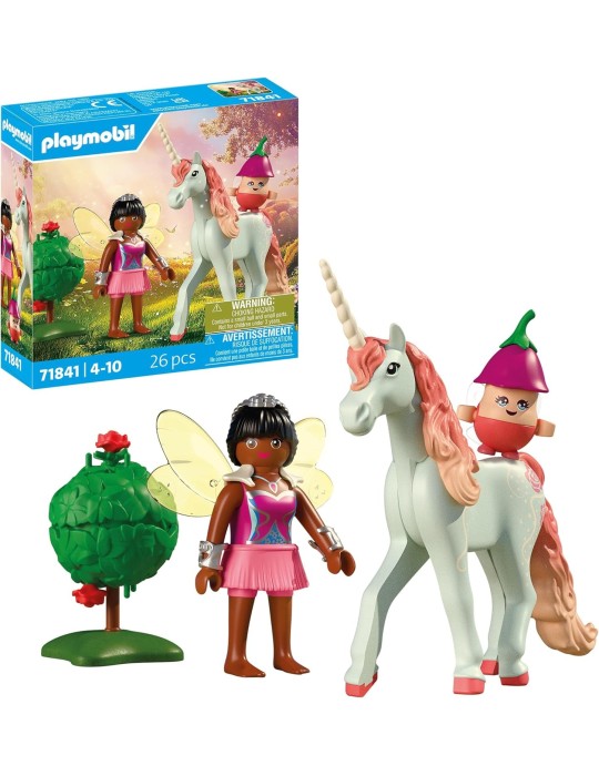 Playmobil Magic Unicorns 71841. Unicornio Celeste con Hada. A partir de 4 años