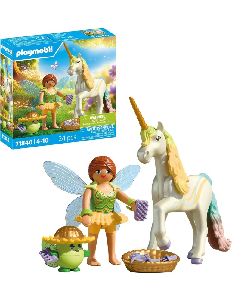 Playmobil 71840. Unicornio arcoíris con Hada. A partir de 4 años