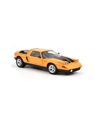 Norev 183050. Coche Mercedes-Benz C 111/II 1970 de color naranja. Escala 1/18