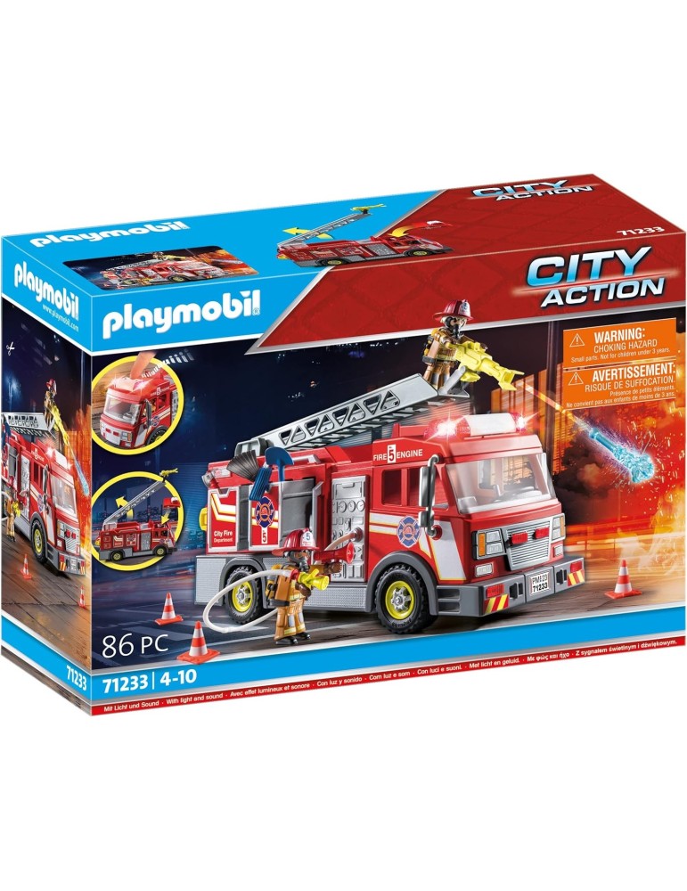 Playmobil City Life 70533. Camión de bomberos. A partir de 4 años