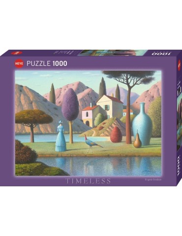 Heye 30043. Puzzle de 1000 Piezas de Dama de Azul. 70x50cm