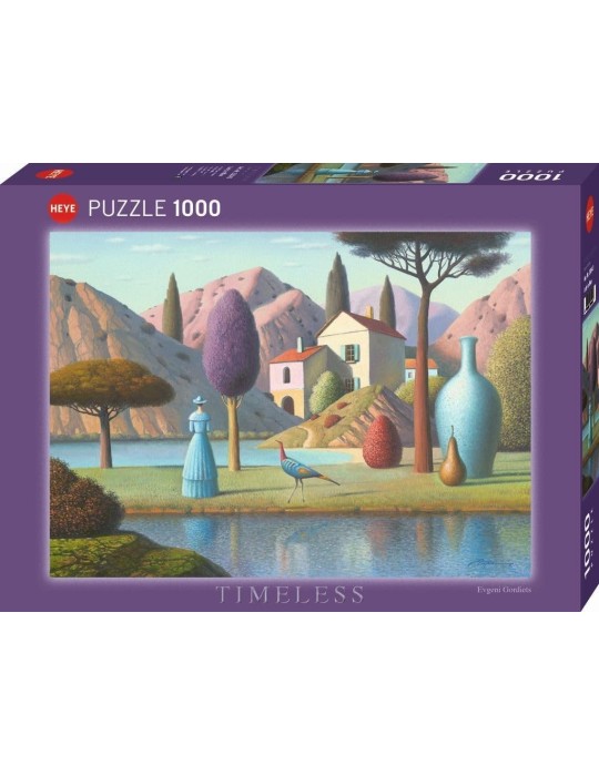 Heye 30043. Puzzle de 1000 Piezas de Dama de Azul. 70x50cm