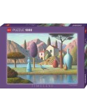 Heye 30043. Puzzle de 1000 Piezas de Dama de Azul. 70x50cm
