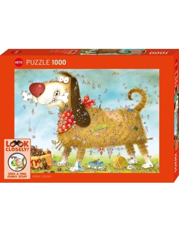 Heye 30066. Puzzle de 1000 Piezas de En el perro de Zozoville. 70x50cm