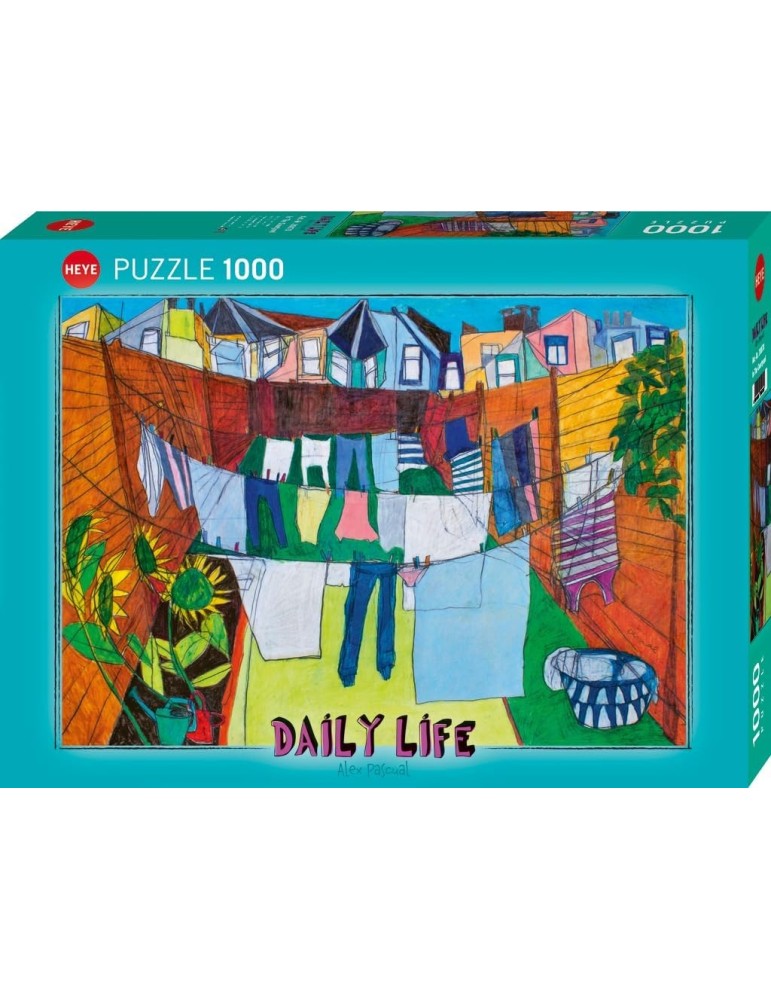 Heye 30070. Puzzle de 1000 Piezas de En el patio de Zozoville. 70x50cm