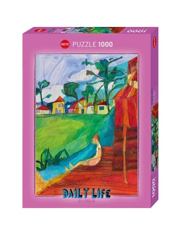 Heye 30071. Puzzle de 1000 Piezas de Por el río de Daily life. 70x50cm