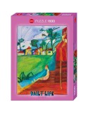 Heye 30071. Puzzle de 1000 Piezas de Por el río de Daily life. 70x50cm