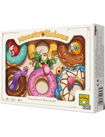 Repos Production MONES01. Juego de tablero Monstrolicious. 2 jug +8 años