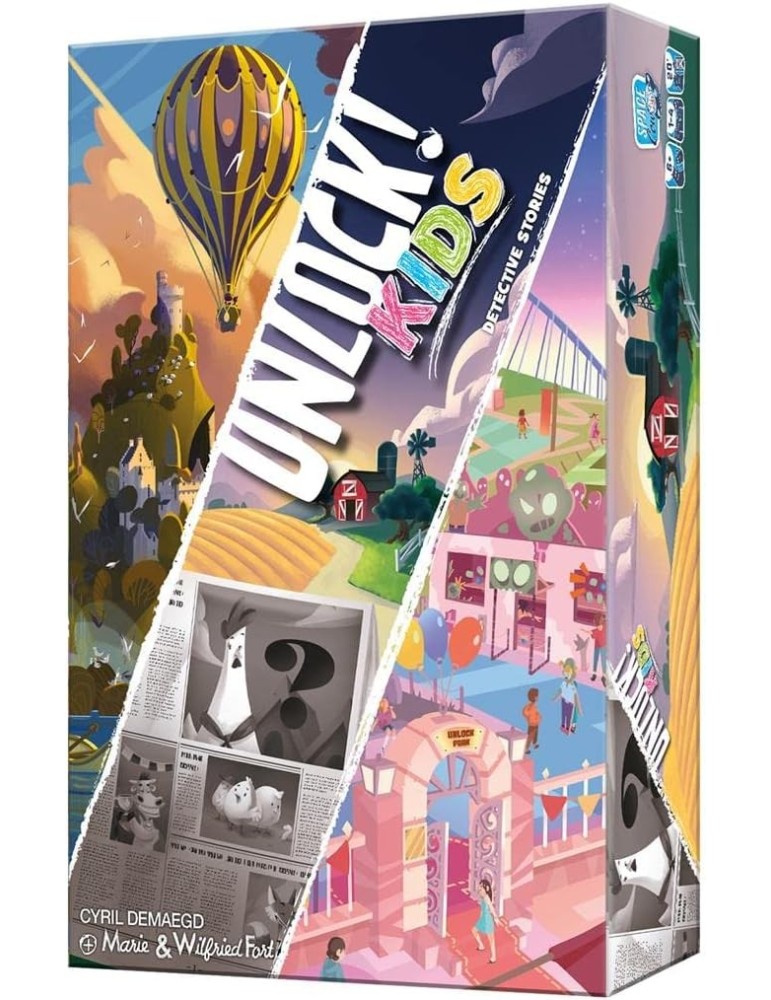 Space Cow SCOUNLK01ES. Juego de tablero Unlock! Kids Detective stories. 1-4 jug +6 años