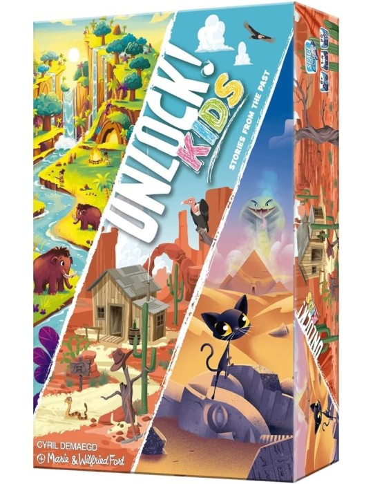 Space Cow SCOUNLK02ES. Juego de tablero Unlock! Kids Stories from the past. 1-4 jug +6 años
