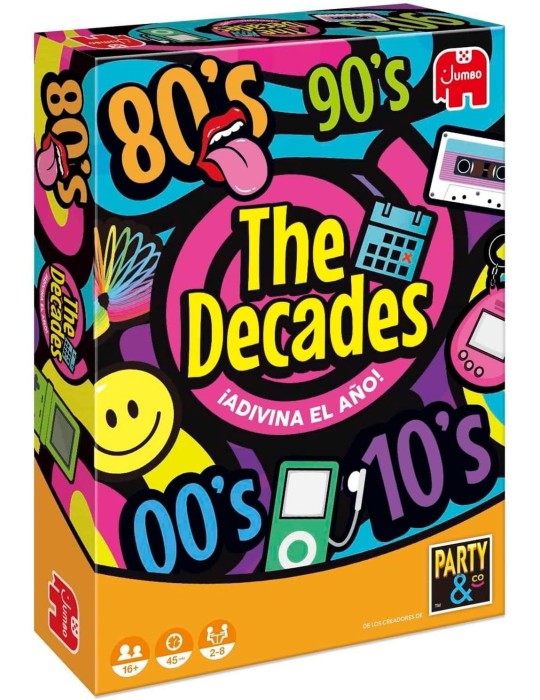Jumbo 19831. Juego de cartas The Decades. 2-8 jug +16 años