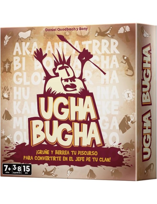 Cocktail Games CGUG0001ES. Juego de tablero Ugha Bugha. 3-8 jug +7 años