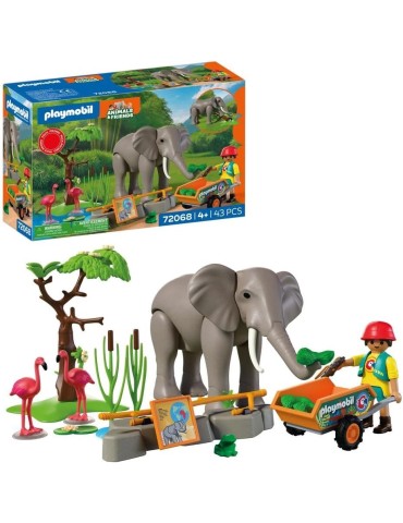 Playmobil Promo Pack 72068. Elefante con cuidador. A partir de 4 años