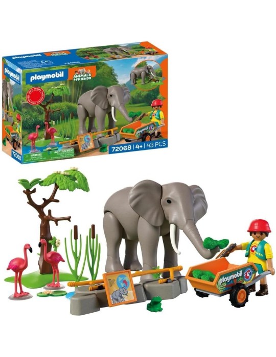 Playmobil Promo Pack 72068. Elefante con cuidador. A partir de 4 años