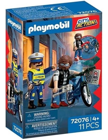 Playmobil City Action 72076. Robo de bicicleta. A partir de 4 años
