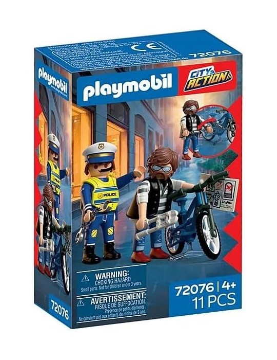 Playmobil City Action 72076. Robo de bicicleta. A partir de 4 años