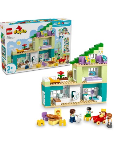 Lego DUPLO 10470. Casa Familiar Moderna “3 en 1” con Figuras. Más de 2 años. 166 piezas