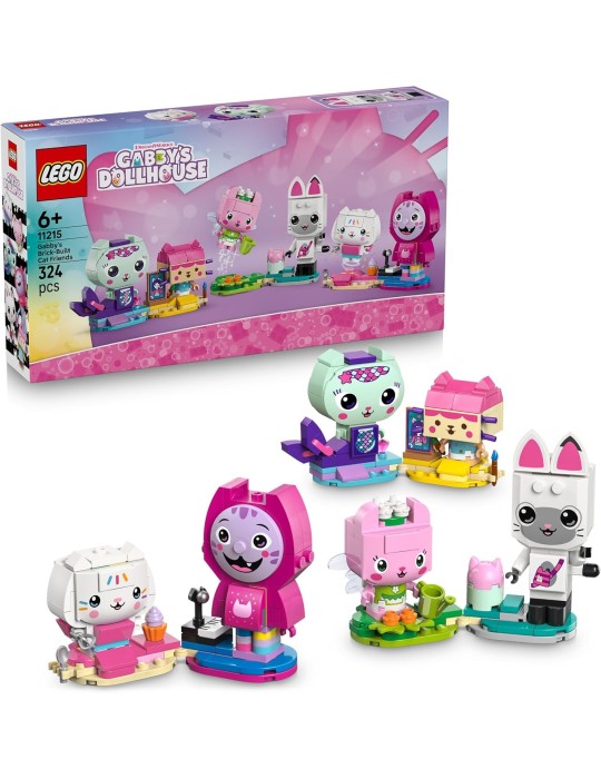Lego La Casa de Muñecas de Gabby 11215. Amigos Felinos para Construir de Gabby. Más de 6 años. 324 piezas