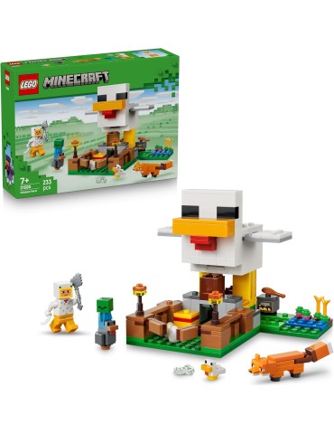 Lego Minecraft 21585. La Granja de Gallinas. Más de 7 años. 233 piezas