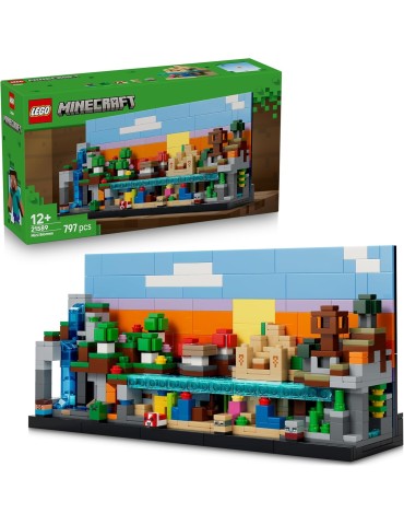 Lego Minecraft 21589. Minibiomas. Más de 12 años. 797 piezas