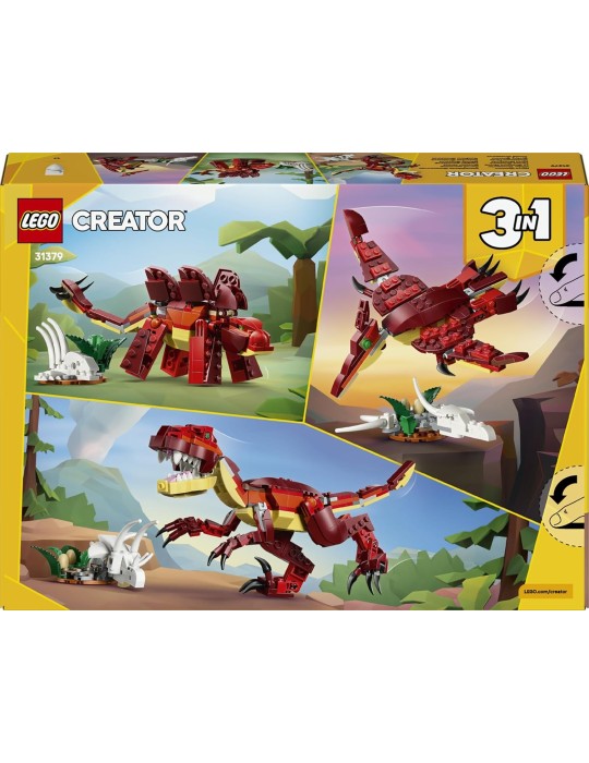 Lego Creator 3 en 1 31379. Feroz Dinosaurio. Más de 8 años. 283 piezas
