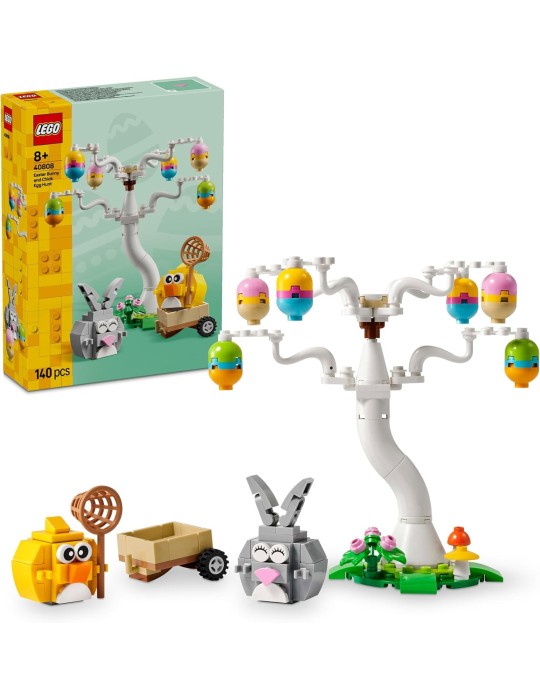 Lego 40808. Búsqueda de Huevos de Pascua del Conejo y el Pollito. Más de 8 años. 140 piezas