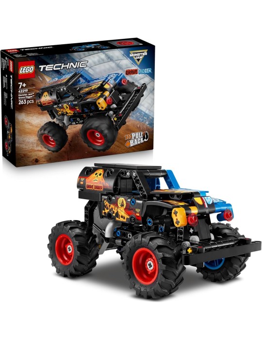 Lego Technic 42219. Monster Jam™ Grave Digger™ Fuego y Hielo. Más de 7 años. 263 piezas