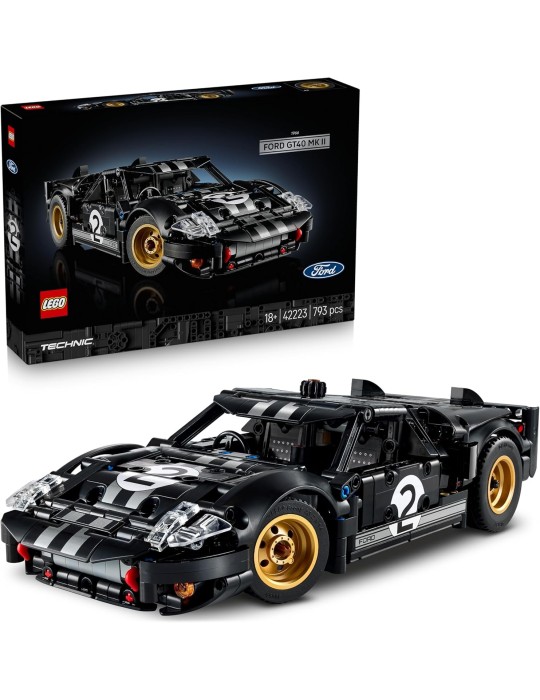 Lego Technic 42223. Coche de Carreras Ford GT40 MKII de 1966. Más de 18 años. 793 piezas.