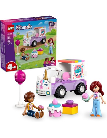 Lego Friends 42675. Coche-Unicornio de Reparto de Pasteles. Más de 4 años. 67 piezas.