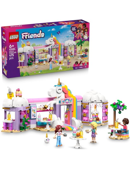 Lego Friends 42684. Cafetería Sueños de Unicornio. Más de 6 años. 475 piezas.
