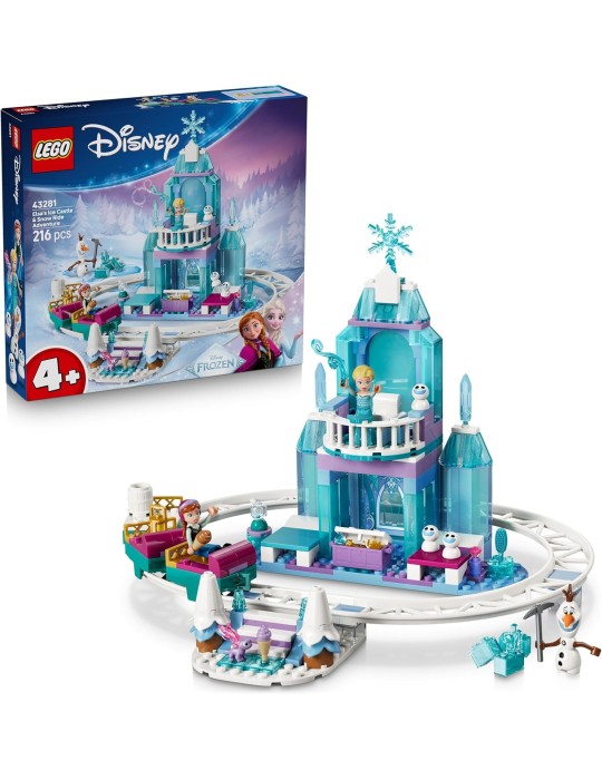 Lego Disney 43281. Castillo de Hielo de Elsa y Aventura en la Nieve. Más de 4 años. 216 piezas.