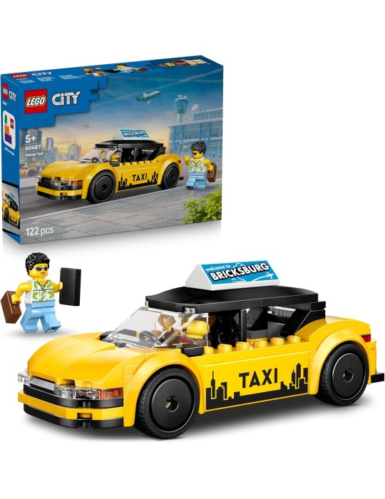 Lego City 60487. Taxi Amarillo. Más de 5 años. 122 piezas.