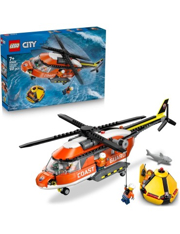 Lego City 60503. Helicóptero de Guardacostas. Más de 7 años. 551 piezas.
