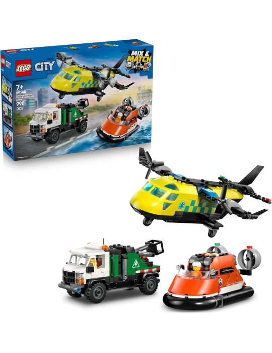 Lego City 60505. Remix: Avión, Camión Técnico y Aerodeslizador. Más de 7 años. 990 piezas.
