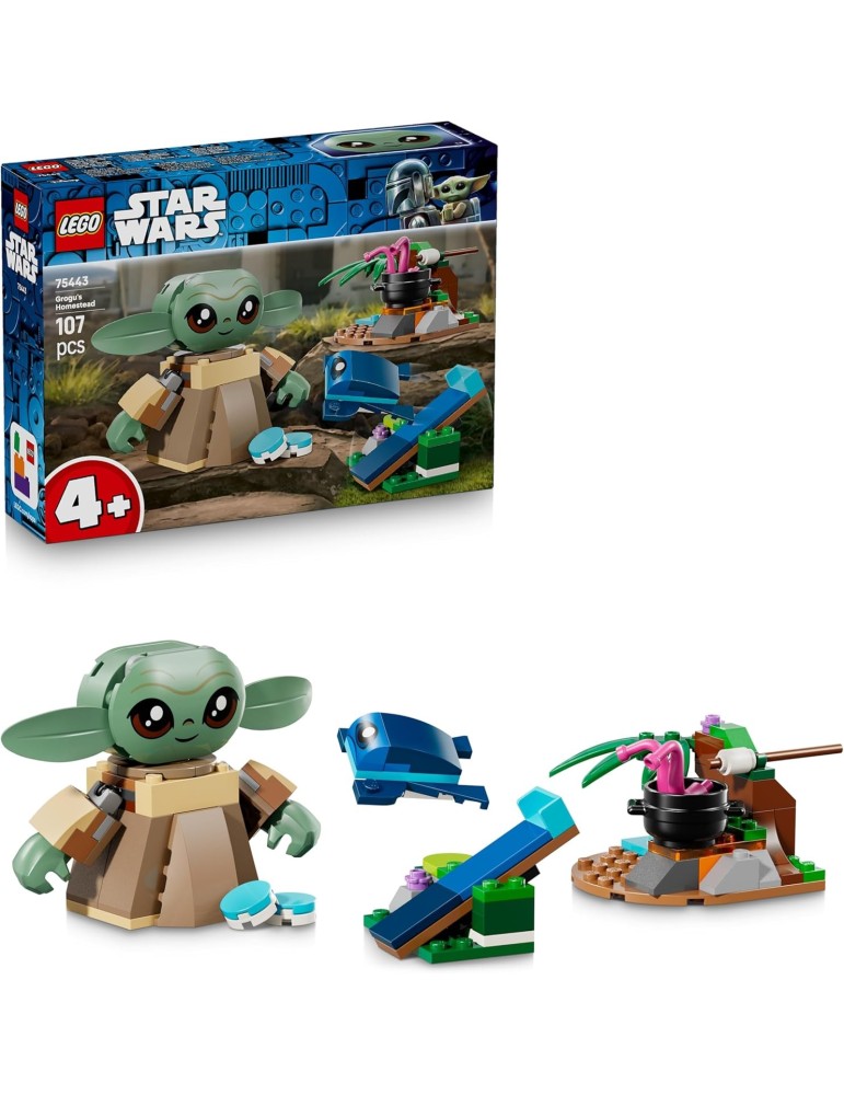 Lego Star Wars 75443. Hogar de Grogu. Más de 4 años. 107 piezas.