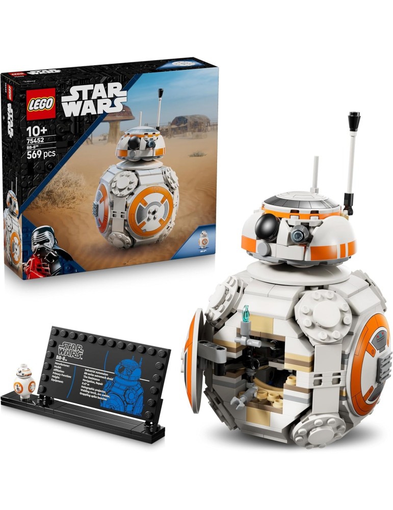 Lego Star Wars 75452. Droide Astromecánico BB-8. Más de 10 años. 569 piezas.