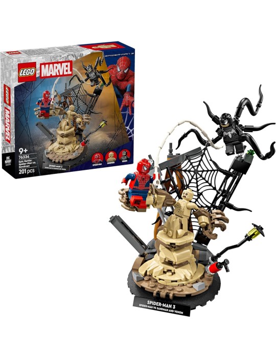 Lego Marvel 76334. Batalla Legendaria: Spider-Man vs. Sandman. Más de 9 años. 201 piezas.