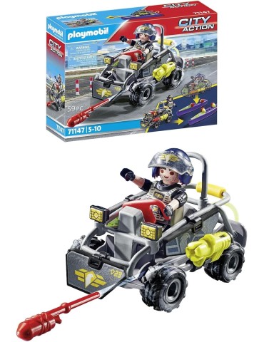 Playmobil City Action 71147. Fuerzas Especiales - Quad Multiterreno. A partir de 5 años
