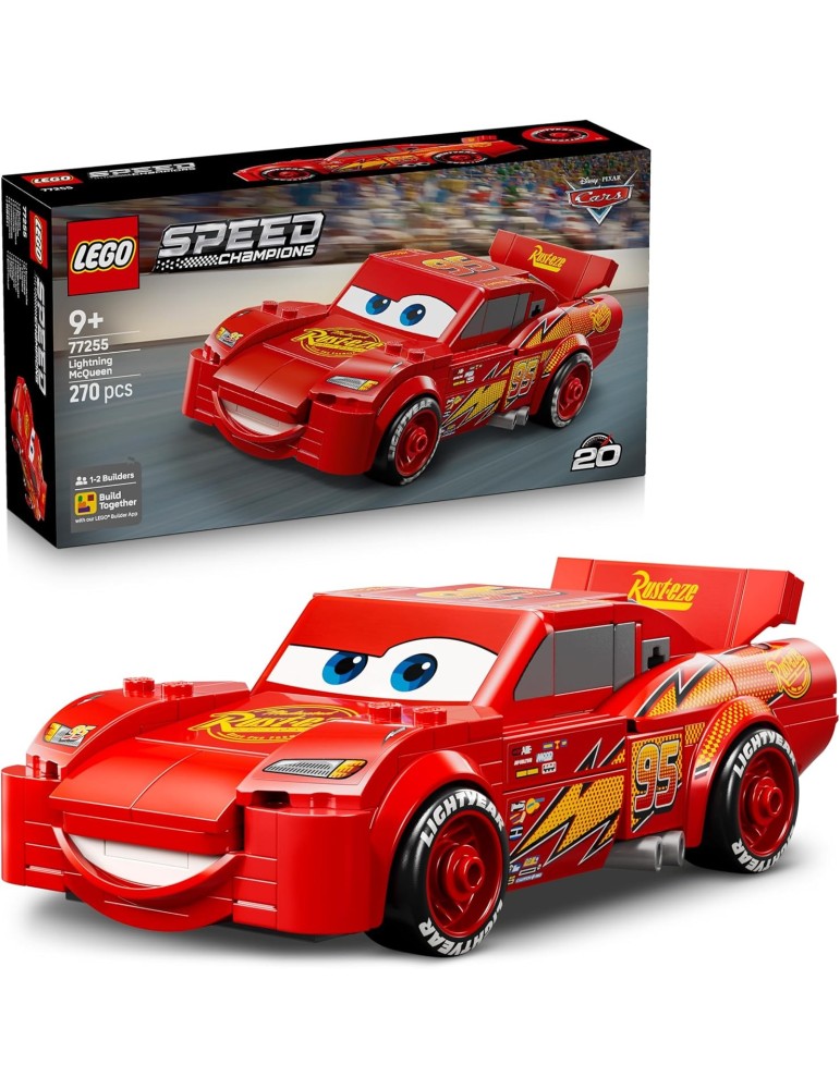 Lego Speed Champions 77255. Rayo McQueen de Disney. Más de 9 años. 270 piezas.