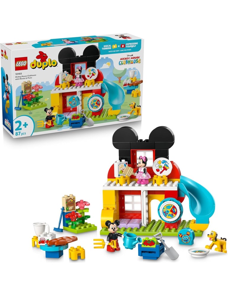 Lego Duplo Marvel 10465. Casa de Mickey Mouse con Minnie y Pluto. Más de 2 años. 87 piezas.