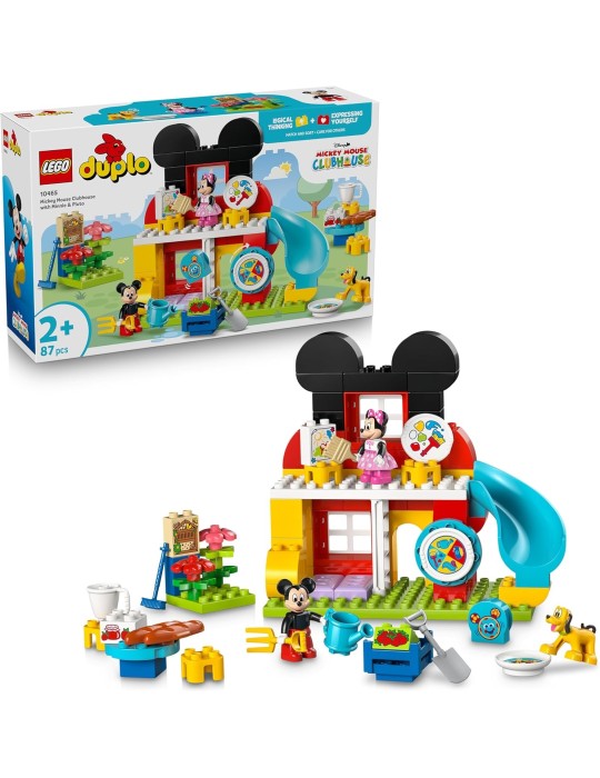 Lego Duplo Marvel 10465. Casa de Mickey Mouse con Minnie y Pluto. Más de 2 años. 87 piezas.