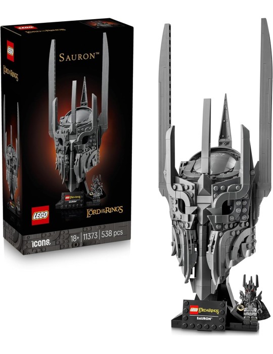 Lego Icons 11373. El Señor de los Anillos: Casco de Sauron. Más de 18 años. 538 piezas.