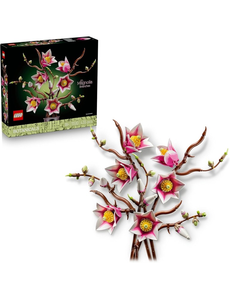 Lego Botanicals 11510. Ramas de Magnolia. Más de 18 años. 435 piezas.