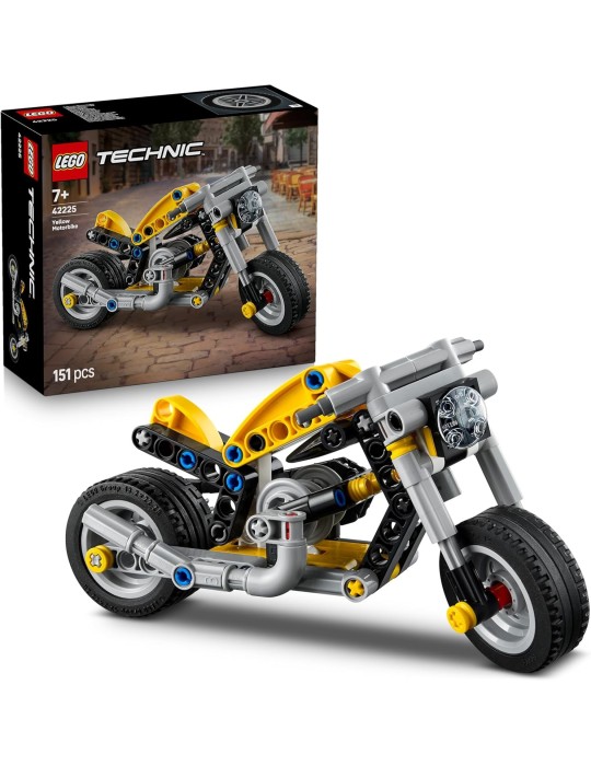 Lego Technic 42225. Moto Amarilla. Más de 7 años. 151 piezas.
