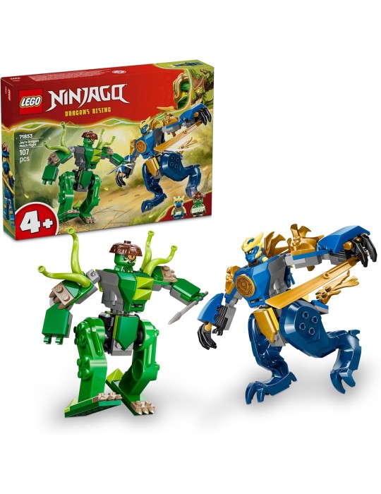 Lego Ninjago 71853. Combate del Meca-Dragón de Jay. Más de 4 años. 107 piezas.