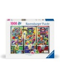 Ravensburger 014829. Puzzle de 1000 piezas Animales, Extraterrestres Y Ninjas. 70x50cm