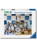 Ravensburger 017080. Puzzle de 1500 piezas Gatitos en la Cocina. 60x80cm